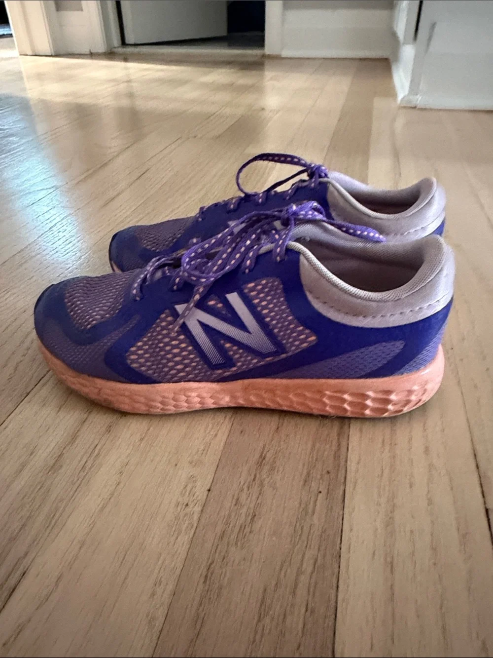 Girls' Purple and Pink Lightweight Kids' Running Sneakers
